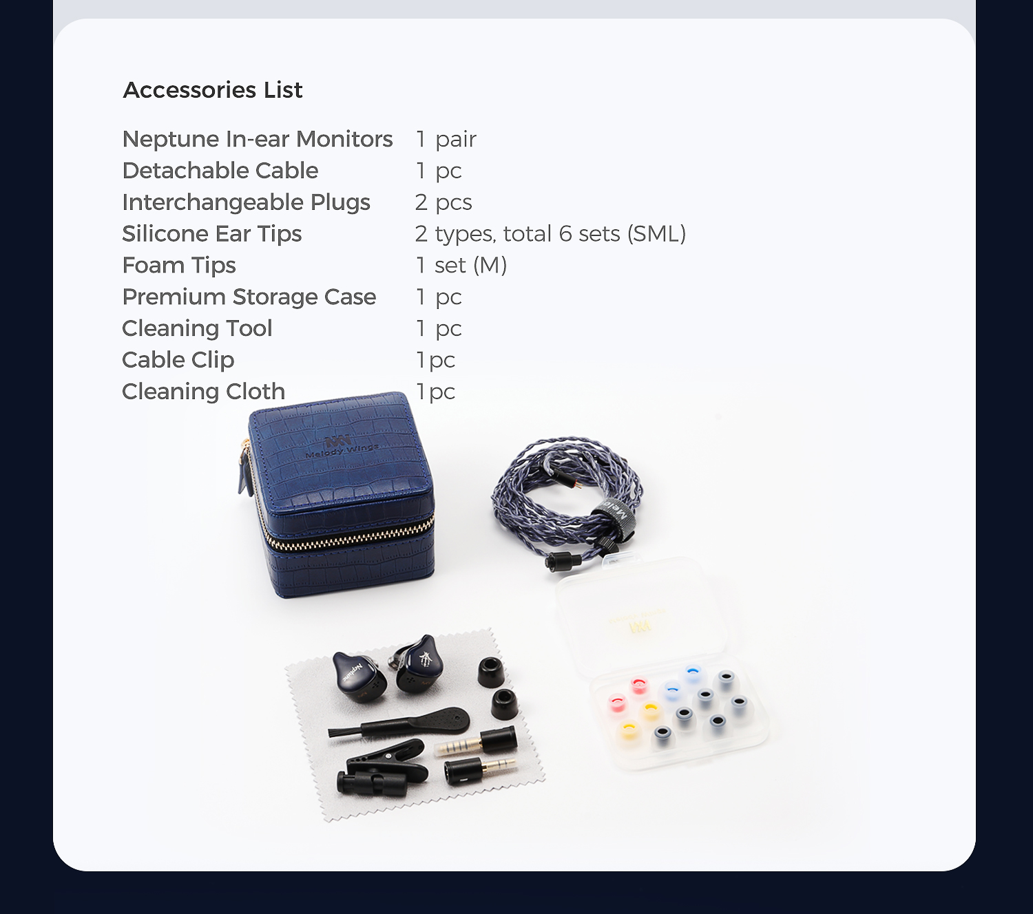 Neptune Tribrid 4BA1DD1BC In-ear Monitor with 2 Plugs 14